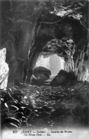 An LL postcard of Pirates' Cave, Corbiere