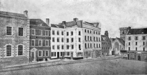 The south-west corner in about 1822