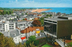 The upper cable car station