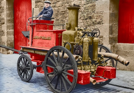 An early St Helier fire engine