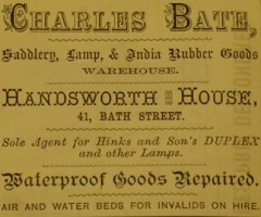 And Charles Bate also had air and water beds on hire for invalids