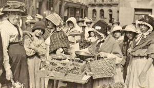 A produce market for war charities