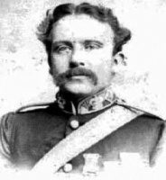Henry Anley, 3rd East Kent Regiment, photographed by Henry Mullins wearing Crimea Medal with Sebastopol Clasp, Sardinia Crimea Medal, and China Medal with Taku Forts Clasp