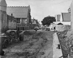Looking west towards St Luke's School across the new section of road linking through from Georgetown