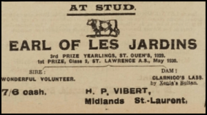 1930 advert in Chronique de Jersey