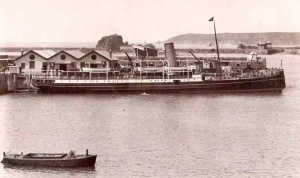 A steamer on the Victoria Pier