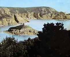 A lantern slide, c1900