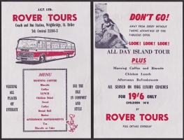 Rover Tours programme from 1966