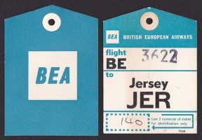 1965 luggage label