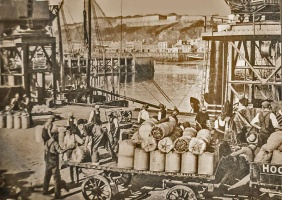 Unloading on the Albert Pier