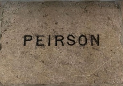 Commemorative stone at the Town Church