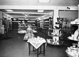 Glassware department in 1965