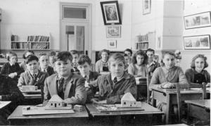 A classroom in the 1980s