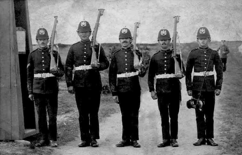 A smart turnout by the artillery