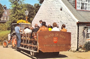 The tractor bus used to taken arriving passengers up Harbour Hill