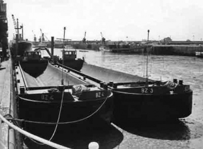 May 1976 - Dredging barges