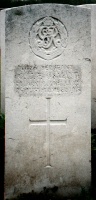 The grave of Great War casualty George James Osmand at Bailleul Communal Cemetery