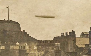 The R36 Airship flies over St Helier on 11 June 1921