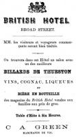 1868 advert from French language guidebook
