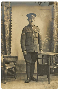 Company Quarter Master Sergeant Thomas Beuzeval, MM, was a former pupil of the National School. He was a drummer with the King's Own Regiment in India at the outbreak of war and was promoted four times in rapid succession after being sent to Europe. He was wounded three times, the third shortly after being awarded the Military Medal for an act of gallantry details of which had been withheld at the time of the Jersey presentation. Born in St Helier in 1889, the son of Pierre Auguste Desire Beuzeval, of Normandy, and Jersey-born Mary Ann Kitcher he maried Selina Jane Nicolle (1889- ) daughter of Elias Durell Nicolle, while on leave in 1915