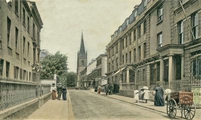 An almost empty street in a more genteel era