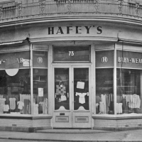 Hafey's at No 73, on the corner with Burrard Street
