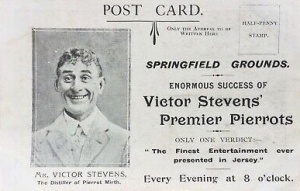 A postcard advertising the Pierrots at Springfield