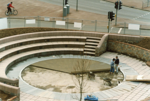 Liberation Square construction in 1995
