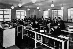 Science laboratory in 1966