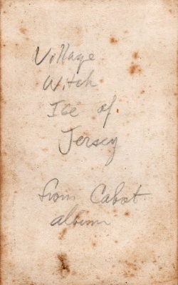 ... with the extraordinary caption on the back