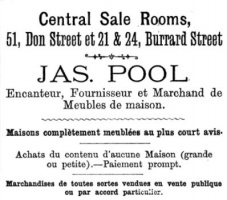 1887 advert from L'Almanach de la Gazette de Jersey