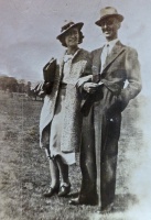 May and husband Frank Taylor in 1940, when they married