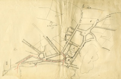 Another map of St Helier in 1781