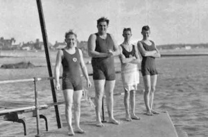 Christmas Day swim 1928