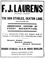 F J Laurens stables advert