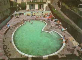 The hotel pool