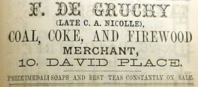 Francis de Gruchy (1844-1914) advertisement, 1886