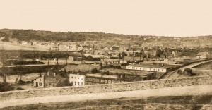 A view of the Harbour from Pier Road between 1893 and 1896