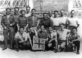 Laufen internees after liberation