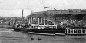 Two steamers alongside on the New North Quay