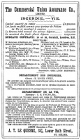 1887 advert from L'Almanach de la Gazette de Jersey for Adolphus Thomas Le Quesne