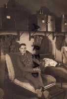 An East Surrey Regiment soldier in barracks