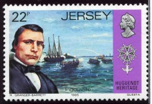 1985 stamp showing George Henry Ingouville, VC