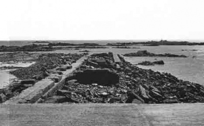 June 1973 - the remains of the failed 1870s pier