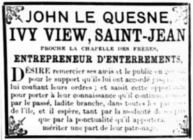 1889 Nouvelle Chronique advert