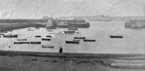 The harbour in 1880