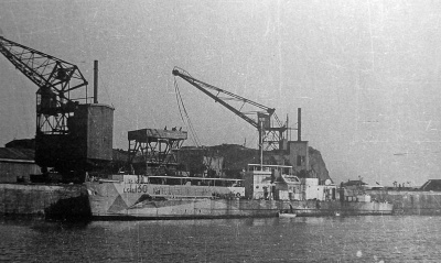 Landing craft on the New North Quay