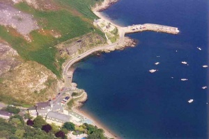 Bouley Bay from the air in 1996