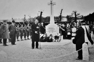 Unveiling ceremony of the parish war memorial