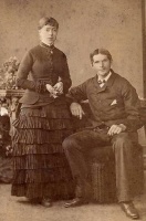 Louis Marin Langlois (1858-1903) and Mary, nee Berger (1851-1897), photographed in about 1890